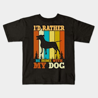 I'd Rather Be Home With My Dog T shirt For Women T-Shirt Kids T-Shirt